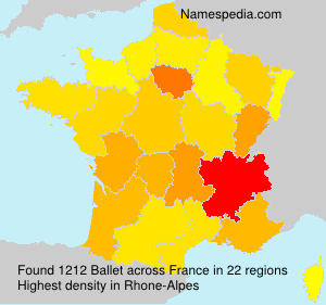 Surname Ballet in France Surname Ballet in France