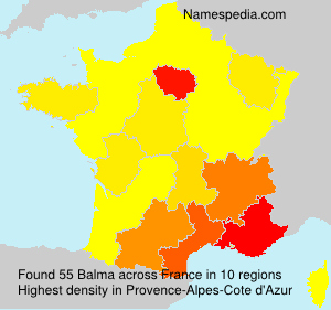 Surname Balma in France Surname Balma in France