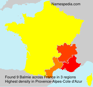 Surname Balmie in France Surname Balmie in France