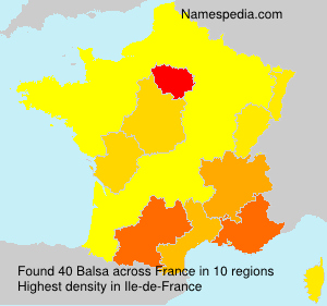 Surname Balsa in France Surname Balsa in France