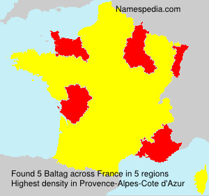 Surname Baltag in France Surname Baltag in France