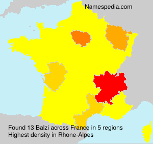 Surname Balzi in France Surname Balzi in France