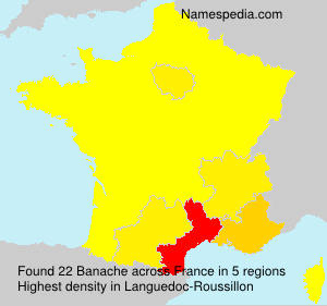Surname Banache in France Surname Banache in France