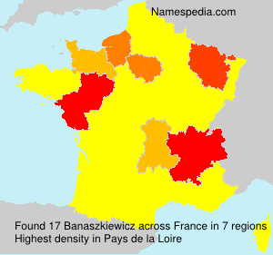 Surname Banaszkiewicz in France Surname Banaszkiewicz in France