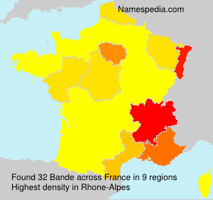 Surname Bande in France Surname Bande in France