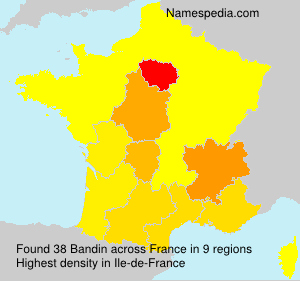 Surname Bandin in France Surname Bandin in France
