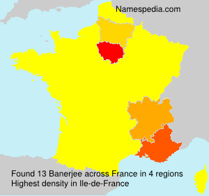 Surname Banerjee in France Surname Banerjee in France