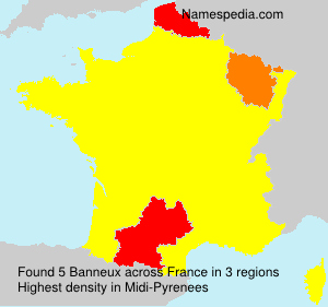 Surname Banneux in France Surname Banneux in France
