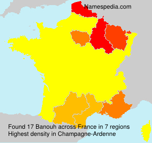 Surname Banouh in France Surname Banouh in France