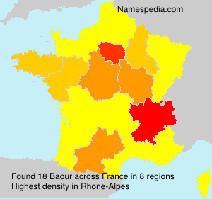 Surname Baour in France Surname Baour in France