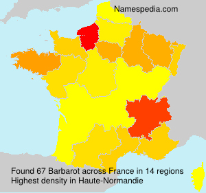 Surname Barbarot in France Surname Barbarot in France