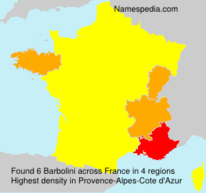 Surname Barbolini in France Surname Barbolini in France