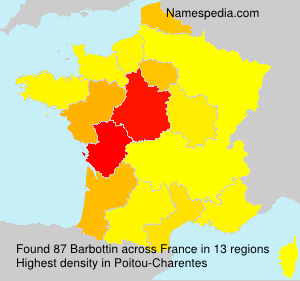 Surname Barbottin in France Surname Barbottin in France