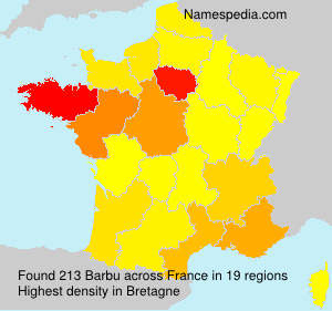 Surname Barbu in France Surname Barbu in France