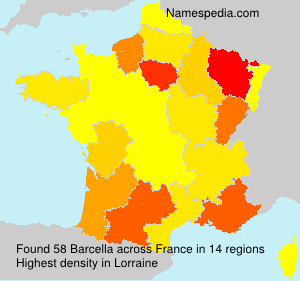 Surname Barcella in France Surname Barcella in France