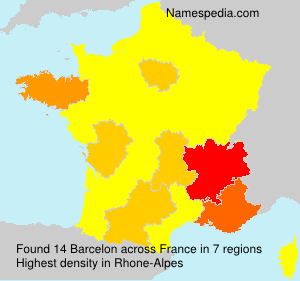 Surname Barcelon in France Surname Barcelon in France