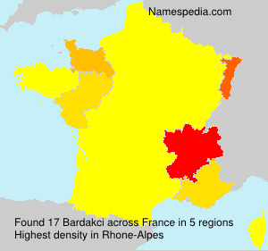 Surname Bardakci in France Surname Bardakci in France
