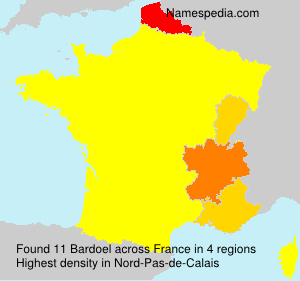 Surname Bardoel in France Surname Bardoel in France