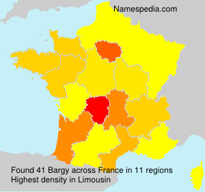 Surname Bargy in France Surname Bargy in France