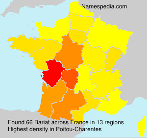 Surname Bariat in France Surname Bariat in France