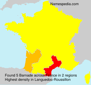 Surname Barnade in France Surname Barnade in France