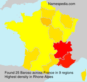 Surname Baroso in France Surname Baroso in France