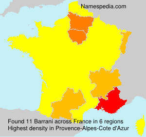 Surname Barrani in France Surname Barrani in France