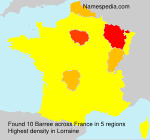 Surname Barree in France Surname Barree in France