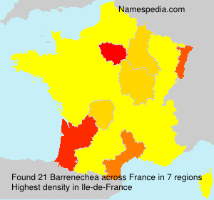Surname Barrenechea in France Surname Barrenechea in France