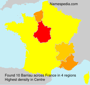 Surname Barriau in France Surname Barriau in France