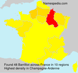 Surname Barrilliot in France Surname Barrilliot in France
