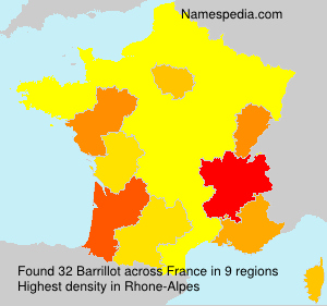 Surname Barrillot in France Surname Barrillot in France