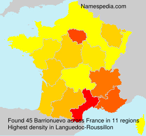Surname Barrionuevo in France Surname Barrionuevo in France