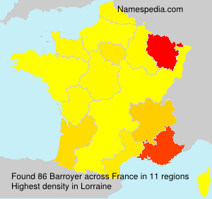 Surname Barroyer in France Surname Barroyer in France