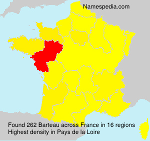 Surname Barteau in France Surname Barteau in France