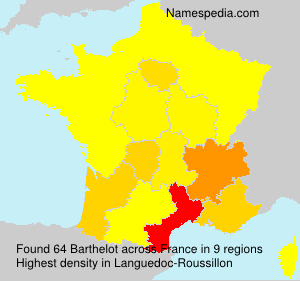 Surname Barthelot in France Surname Barthelot in France