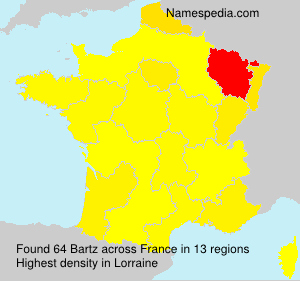 Surname Bartz in France Surname Bartz in France