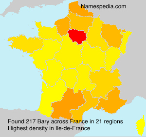 Surname Bary in France Surname Bary in France