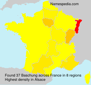 Surname Baschung in France Surname Baschung in France