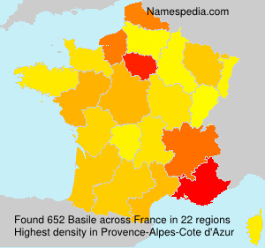 Surname Basile in France Surname Basile in France