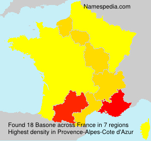 Surname Basone in France Surname Basone in France