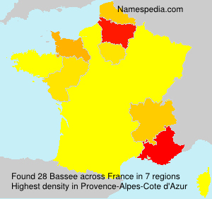 Surname Bassee in France