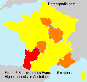 Surname Bastick in France Surname Bastick in France