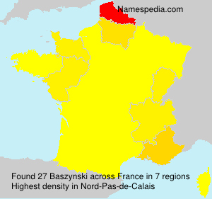 Surname Baszynski in France Surname Baszynski in France