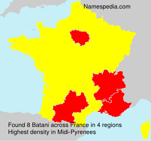 Surname Batani in France