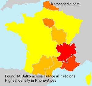 Surname Batko in France Surname Batko in France