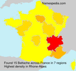 Surname Battache in France Surname Battache in France