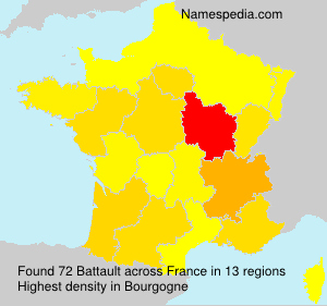 Surname Battault in France Surname Battault in France