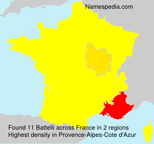 Surname Battelli in France Surname Battelli in France
