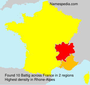 Surname Battig in France Surname Battig in France